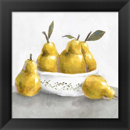 Framed Pears Print