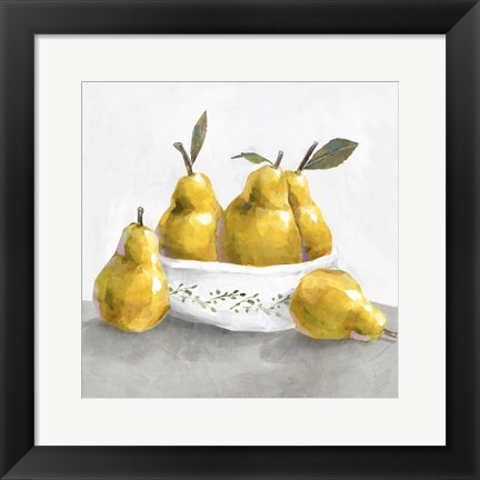 Framed Pears Print