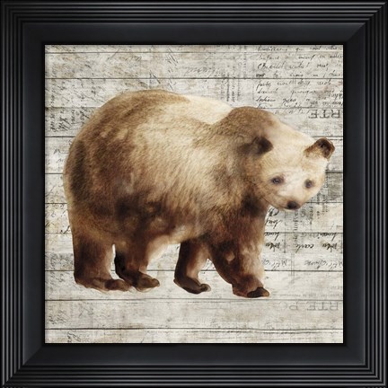 Framed Crossing Bear I Print