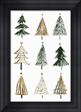 Framed Evergreens II Print