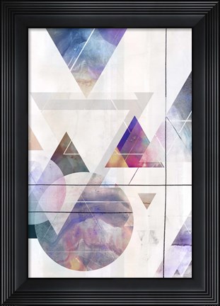 Framed Kaleidescope Shapes II Print