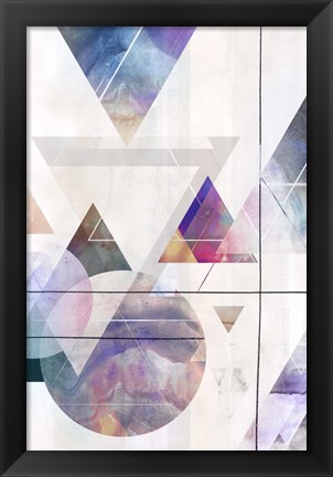 Framed Kaleidescope Shapes II Print
