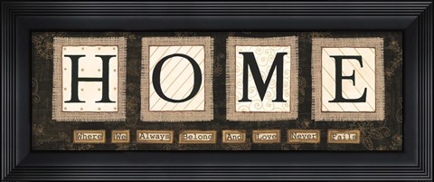 Framed Home Print