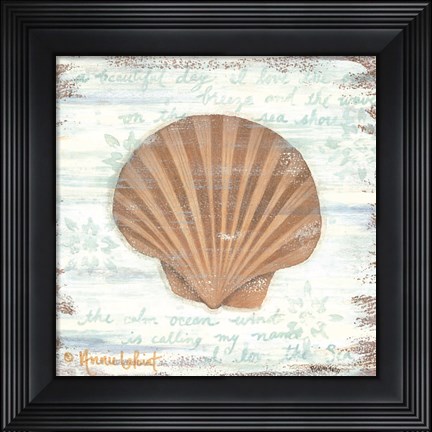 Framed Ocean Scallop Print