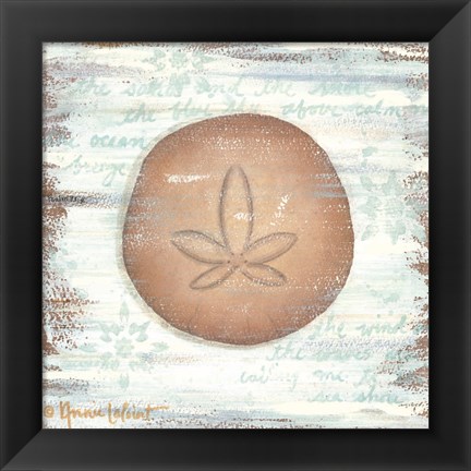 Framed Ocean Sand Dollar Print