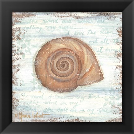 Framed Ocean Snail Print