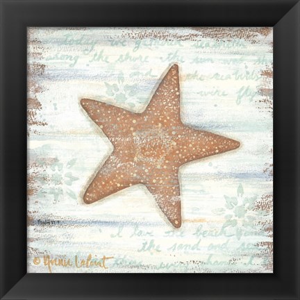 Framed Ocean Starfish Print