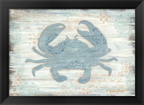 Framed Ocean Crab Print