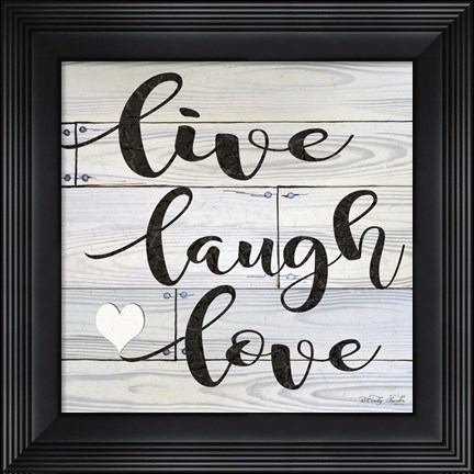 Framed Live, Laugh, Love Print