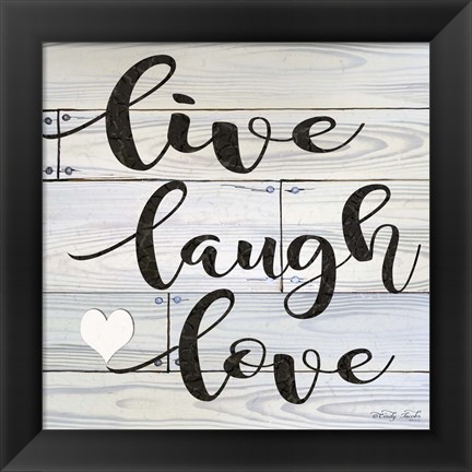 Framed Live, Laugh, Love Print