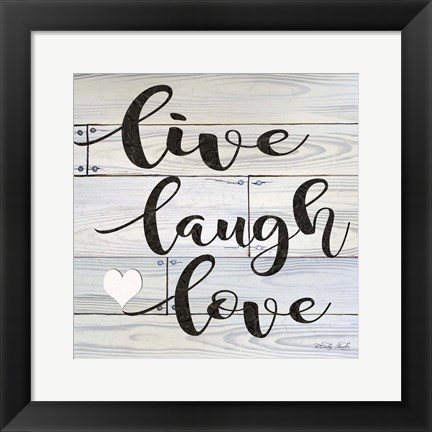 Framed Live, Laugh, Love Print