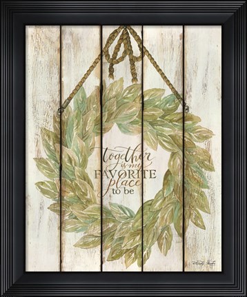 Framed Together Wreath Print