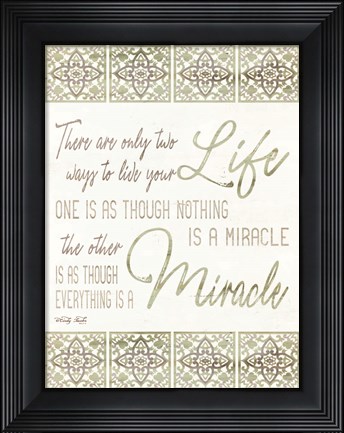 Framed Live Your Life Print