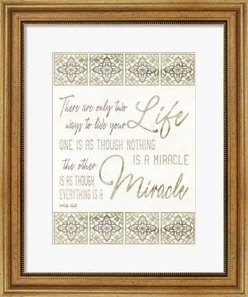 Framed Live Your Life Print