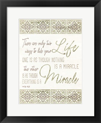 Framed Live Your Life Print