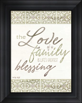 Framed Love of a Family Print