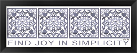 Framed Find Joy in Simplicity Print