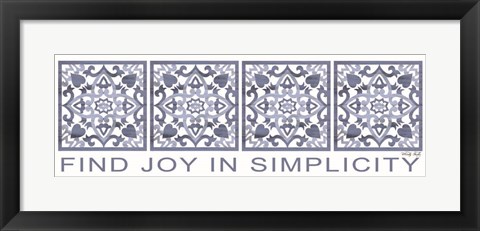 Framed Find Joy in Simplicity Print