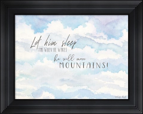 Framed Let Him Sleep Print