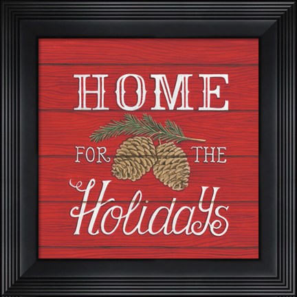 Framed Home for the Holidays Print