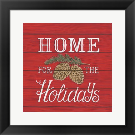 Framed Home for the Holidays Print