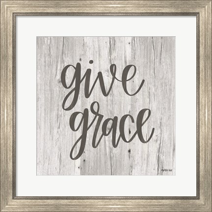 Framed Give Grace Print