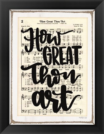 Framed How Great Thou Art Print