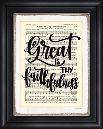 Framed Great is Thy Faithfulness Print