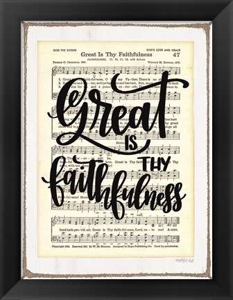 Framed Great is Thy Faithfulness Print