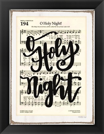 Framed O Holy Night Print