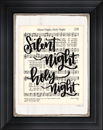 Framed Silent Night Print