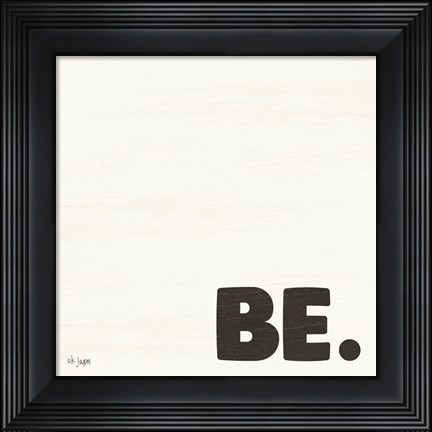 Framed BE. Print