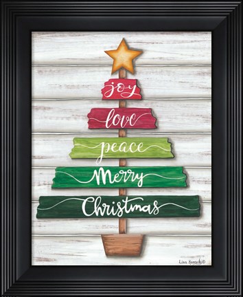 Framed Traditional Christmas Tree Print
