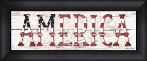 Framed America Print
