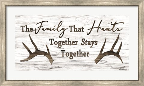 Framed Hunting Family Print