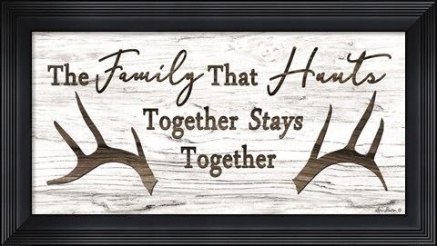 Framed Hunting Family Print