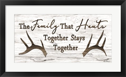 Framed Hunting Family Print