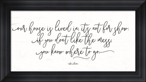 Framed Mess Print