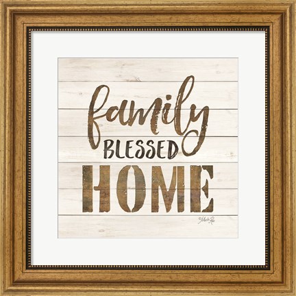 Framed Family Blessed Home Print