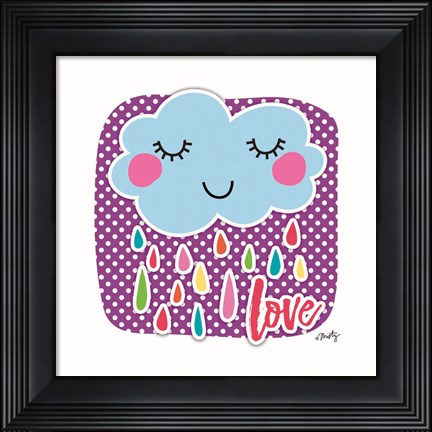 Framed Love Cloud Print