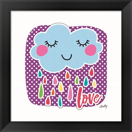 Framed Love Cloud Print