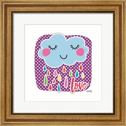 Framed Love Cloud Print