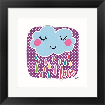 Framed Love Cloud Print