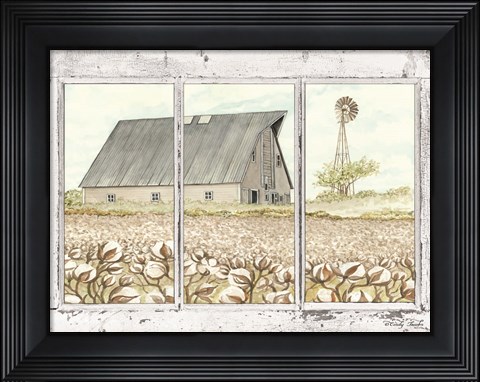 Framed Farmland View Print