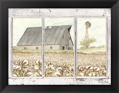 Framed Farmland View Print