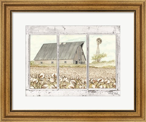 Framed Farmland View Print