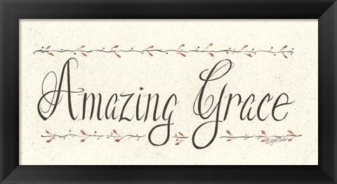 Framed Amazing Grace Print