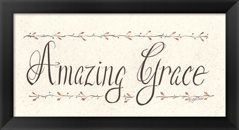 Framed Amazing Grace Print