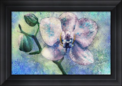 Framed Orchid Watercolor Print