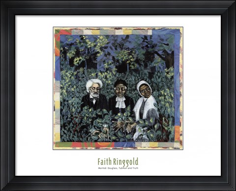 Framed Wanted: Douglass, Tubman and Truth Print